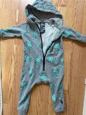 Whistle & Flute Robot Romper